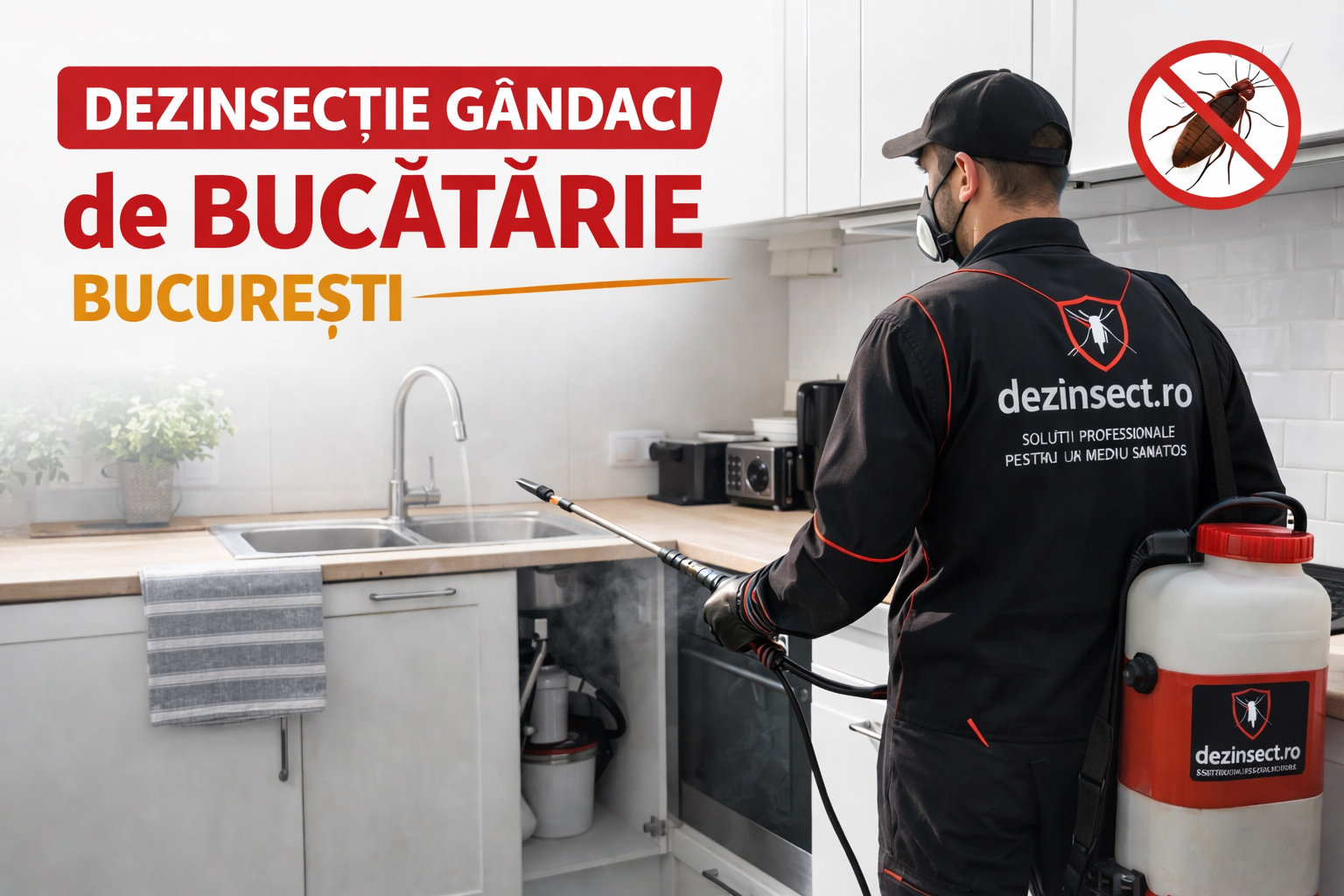 Dezinsectie gandaci de bucatarie Bucuresti - banner desktop