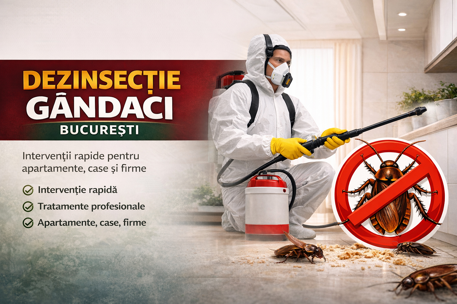 Dezinsectie gandaci Bucuresti - banner desktop