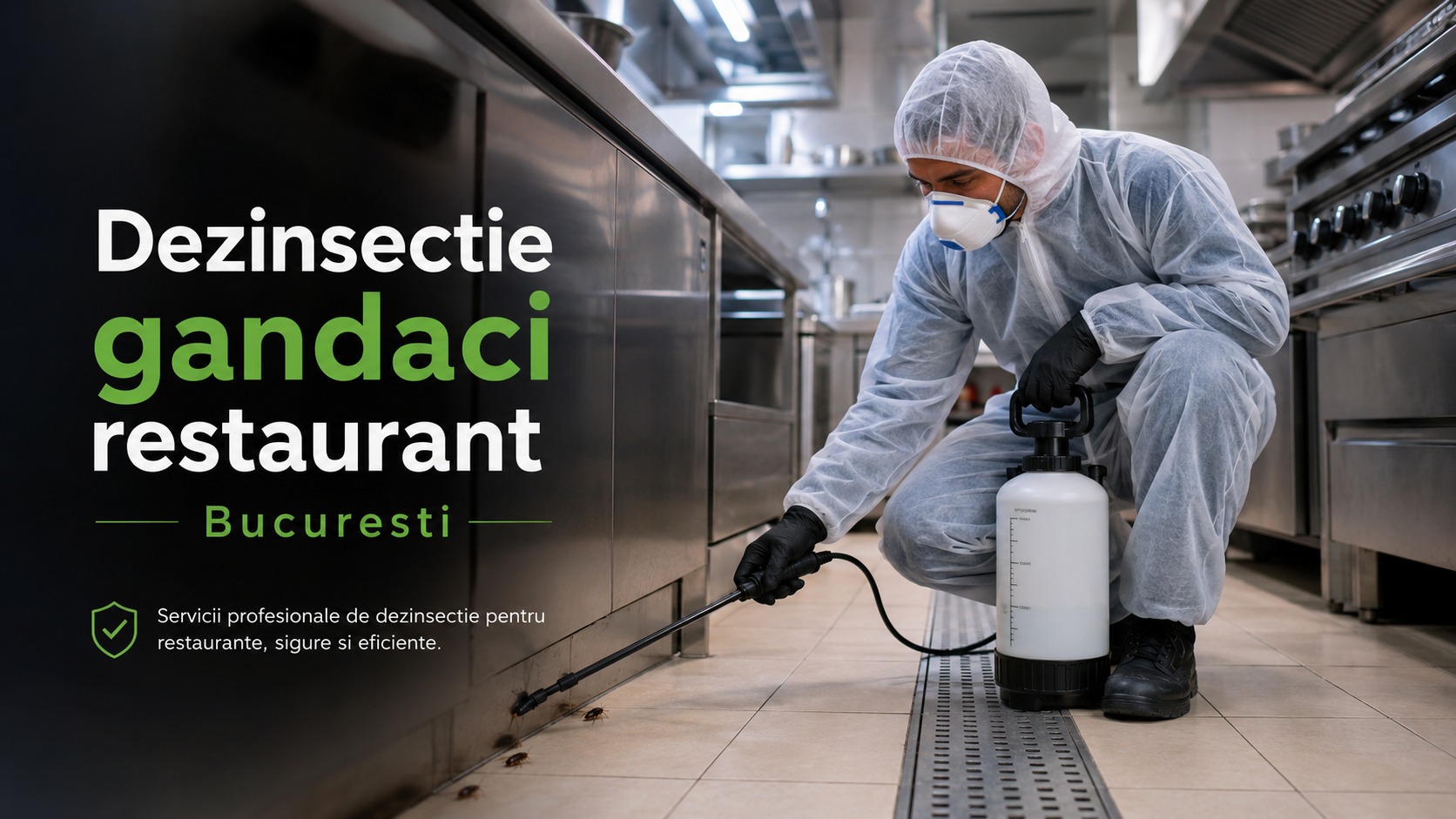 Dezinsectie gandaci restaurant Bucuresti - banner desktop