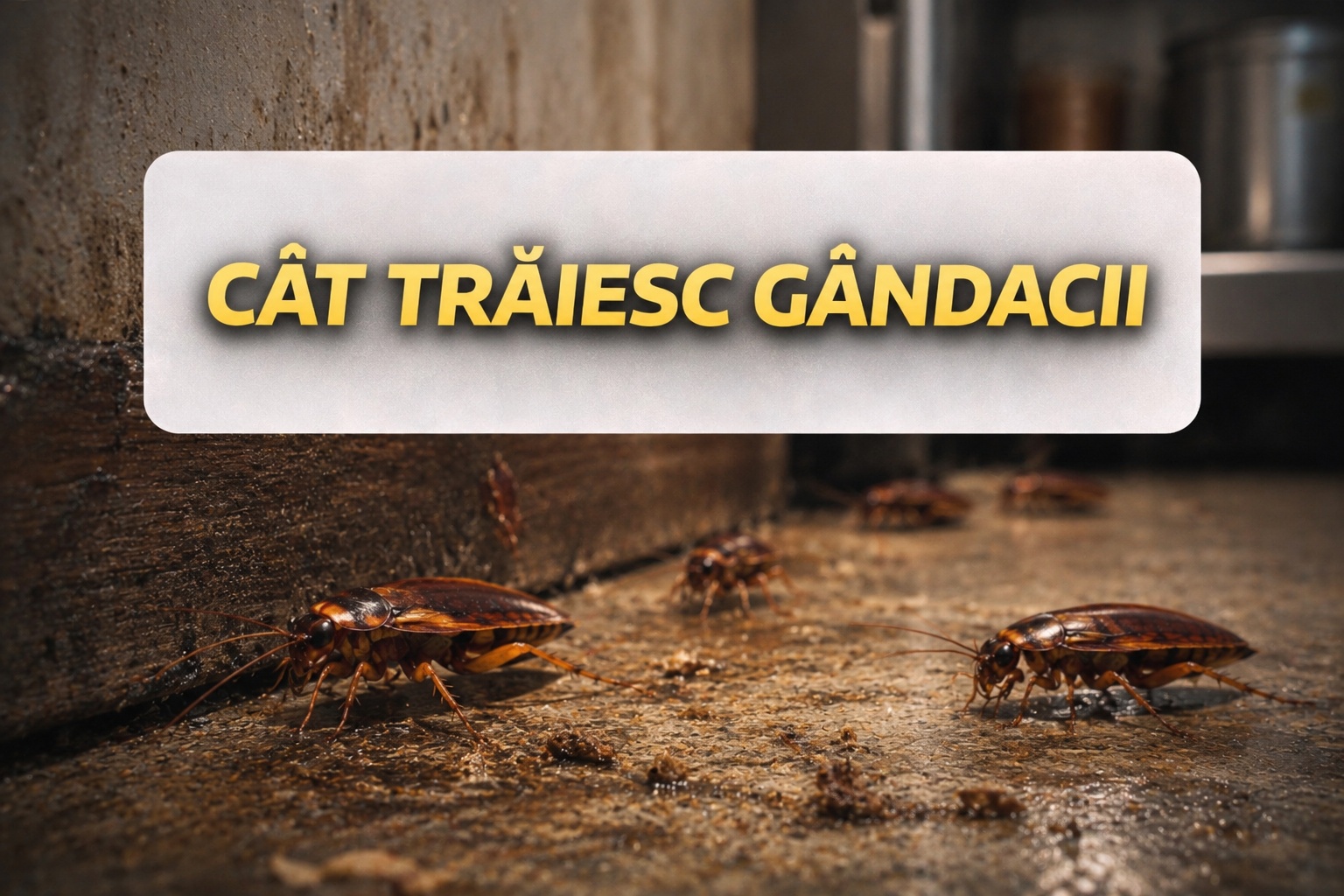 Cat traiesc gandacii - banner mobil