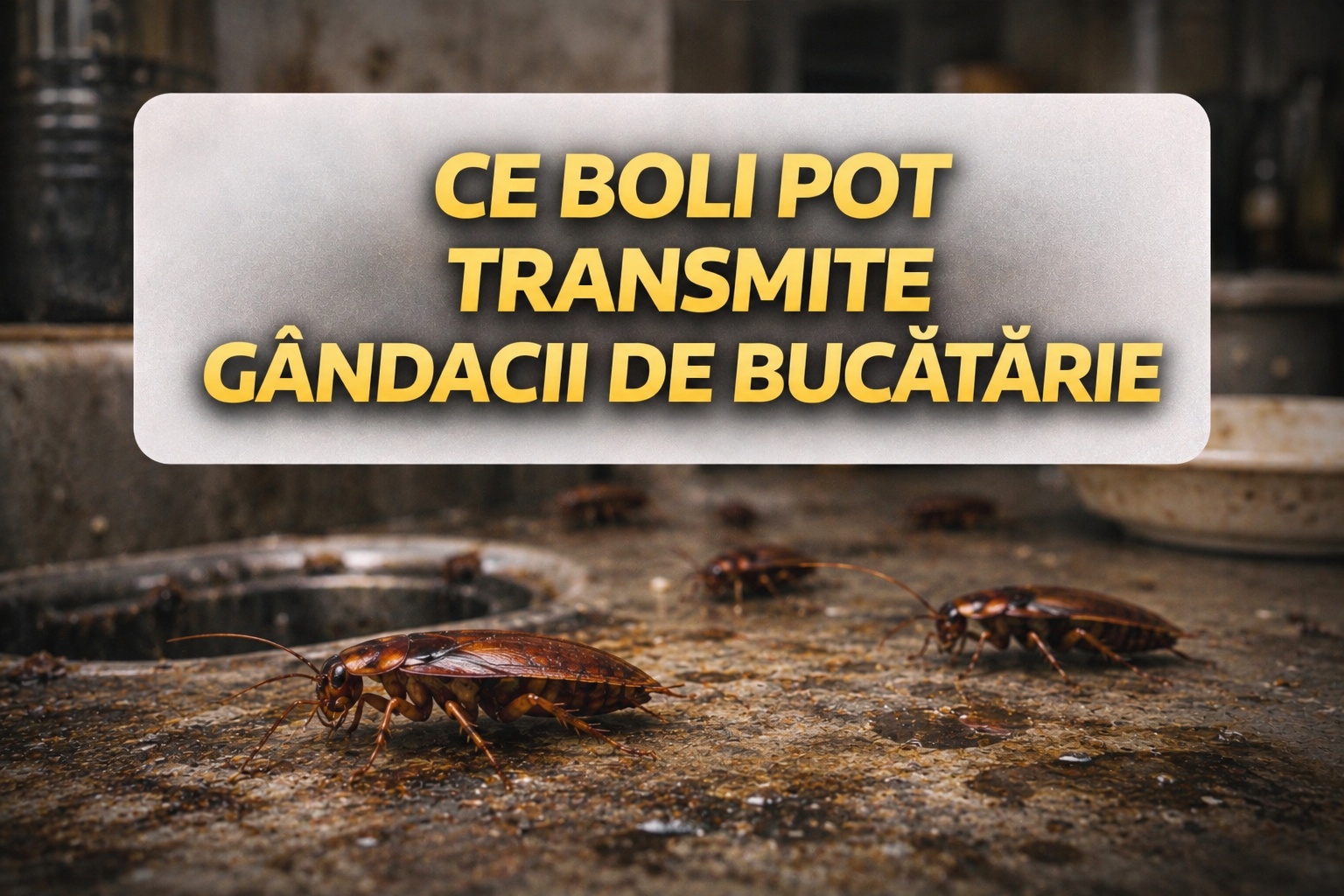 Ce boli pot transmite gandacii de bucatarie - banner mobil