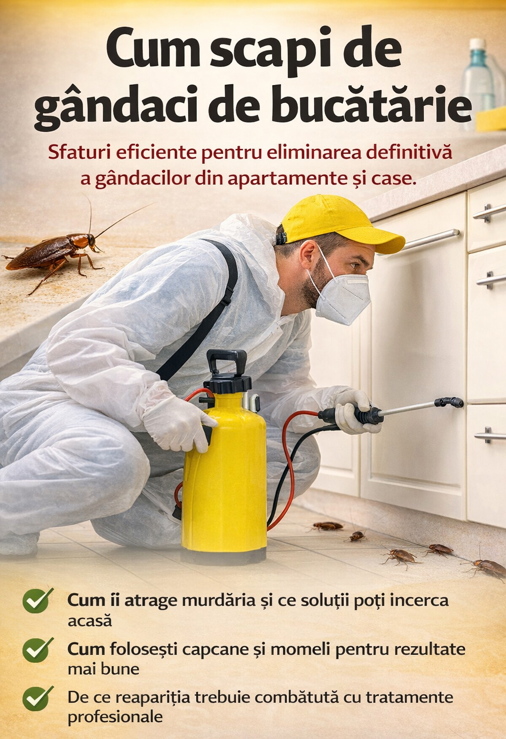 Cum scapi de gandaci de bucatarie - banner mobil