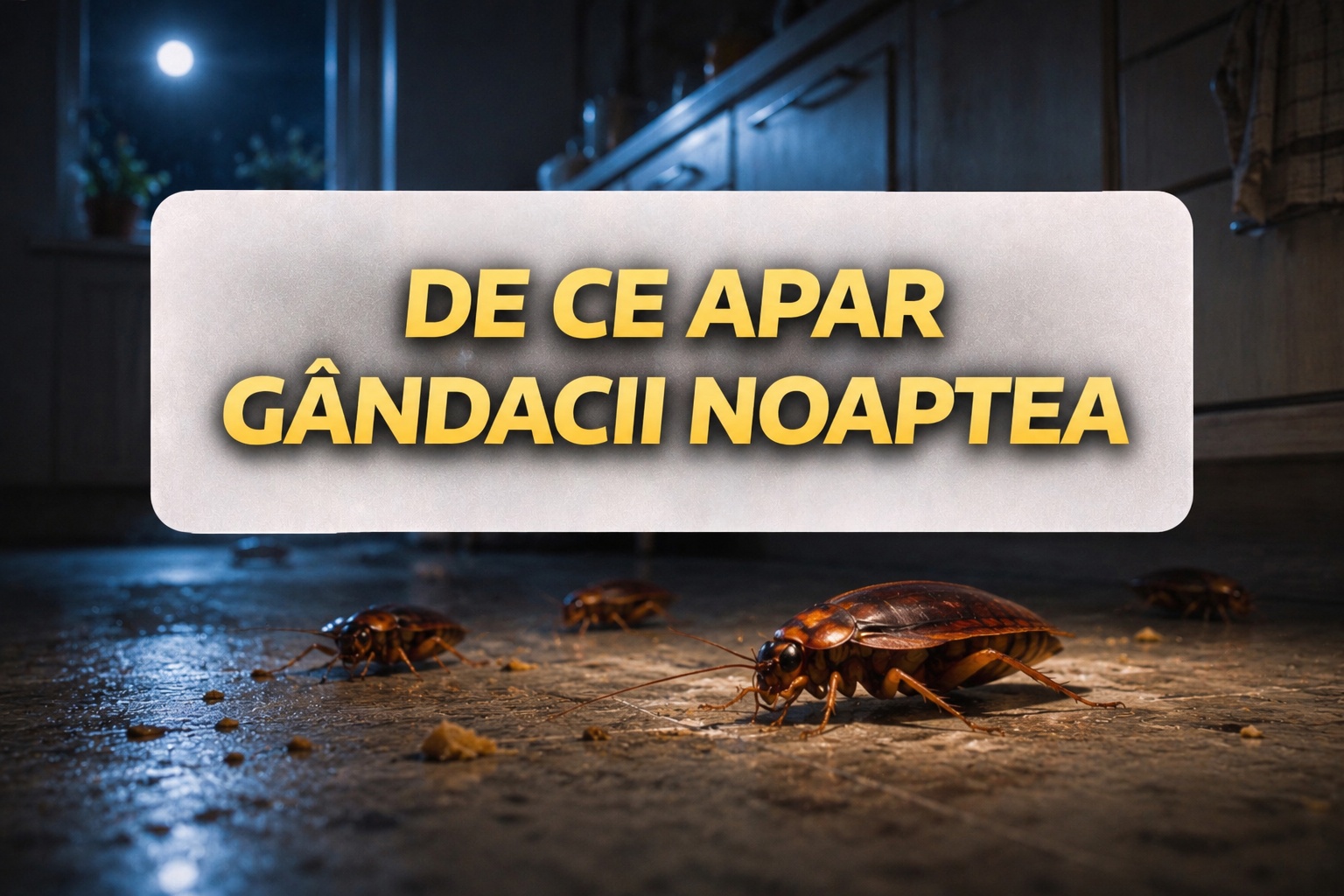 De ce apar gandacii noaptea - banner mobil