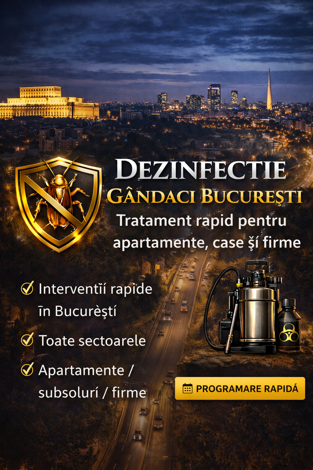 Dezinsectie gandaci Bucuresti - banner mobil