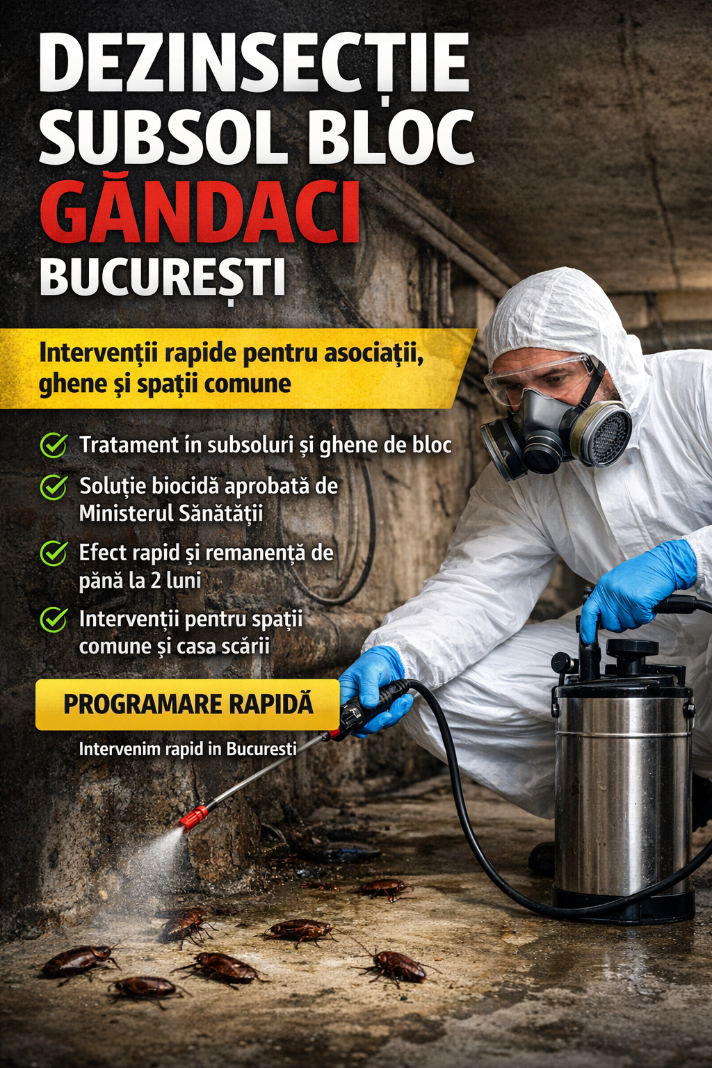 Dezinsectie subsol bloc gandaci Bucuresti - banner mobil