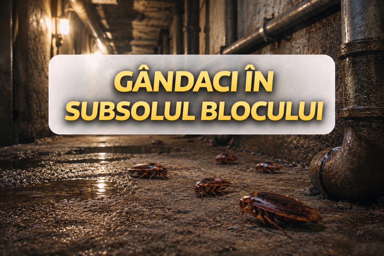 Gandaci in subsolul blocului - banner mobil