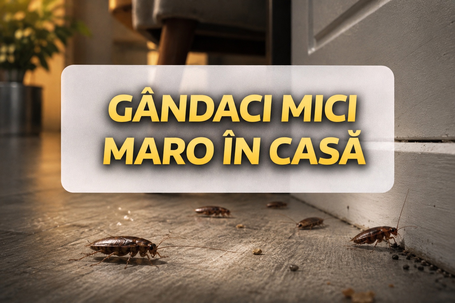 Gandaci mici maro in casa - banner mobil
