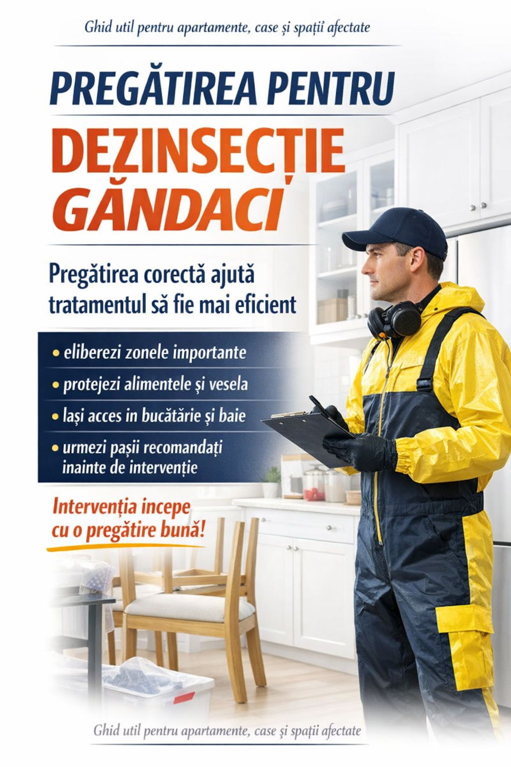 Pregatirea pentru dezinsectie gandaci - banner mobil