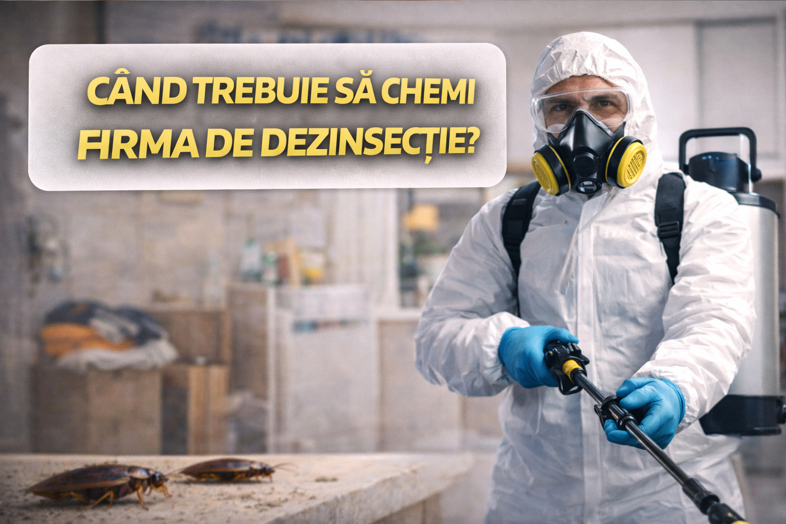 Când trebuie să chemi o firmă de dezinsecție