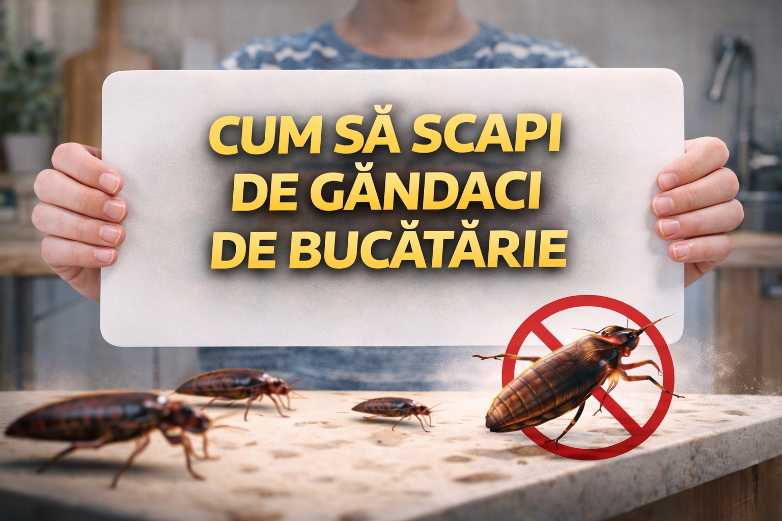 Cum scapi de gândaci de bucătărie