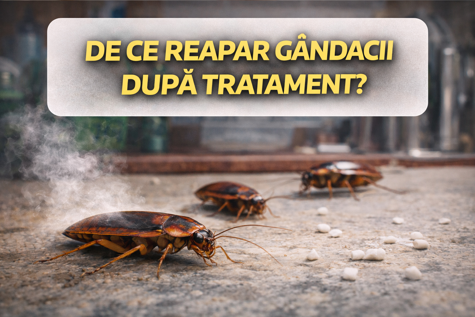 De ce reapar gândacii după tratament