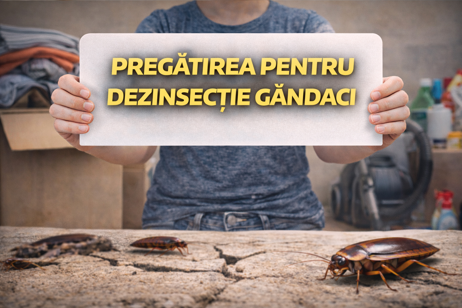 Pregătirea pentru dezinsecție gândaci