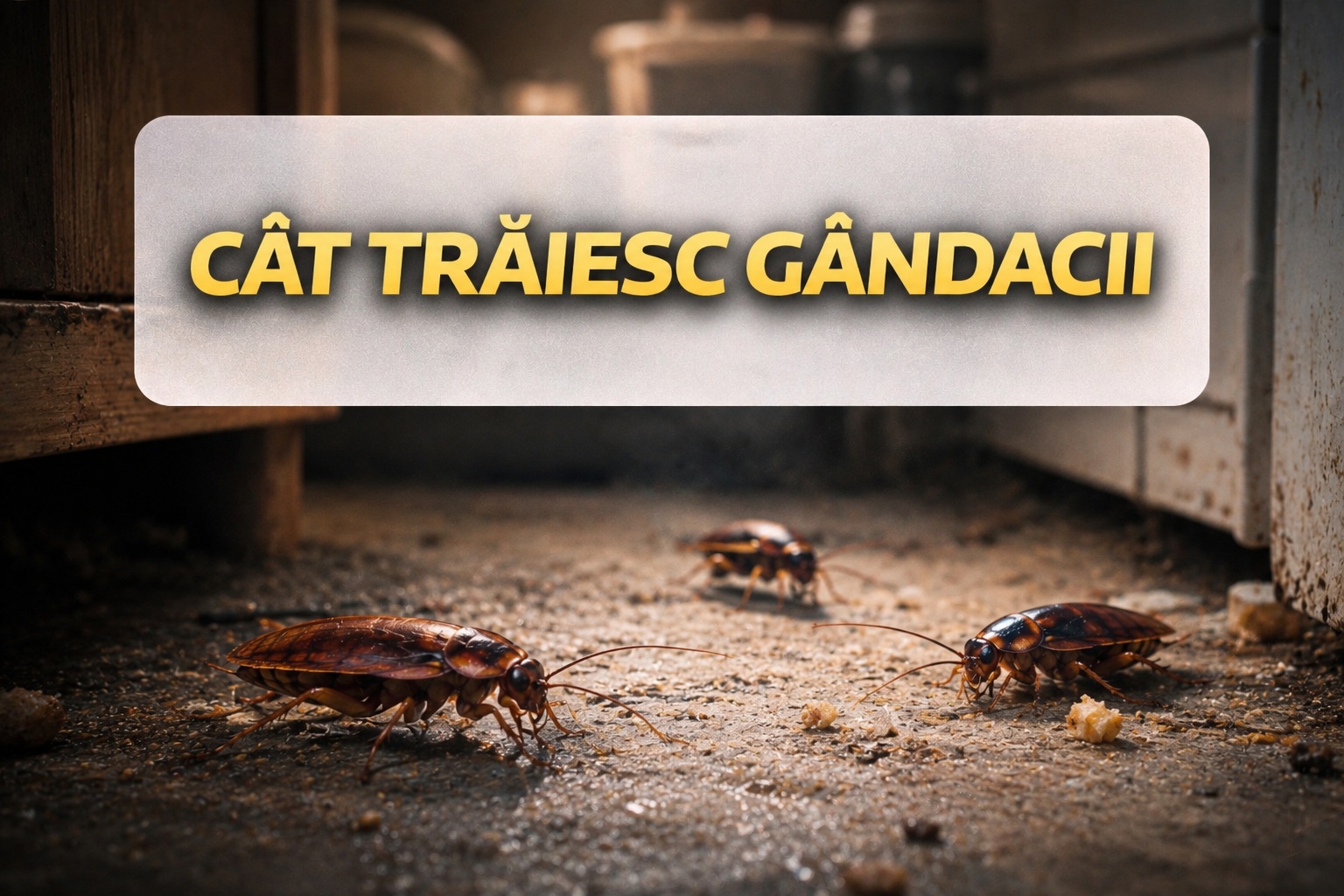 Cât trăiesc gândacii