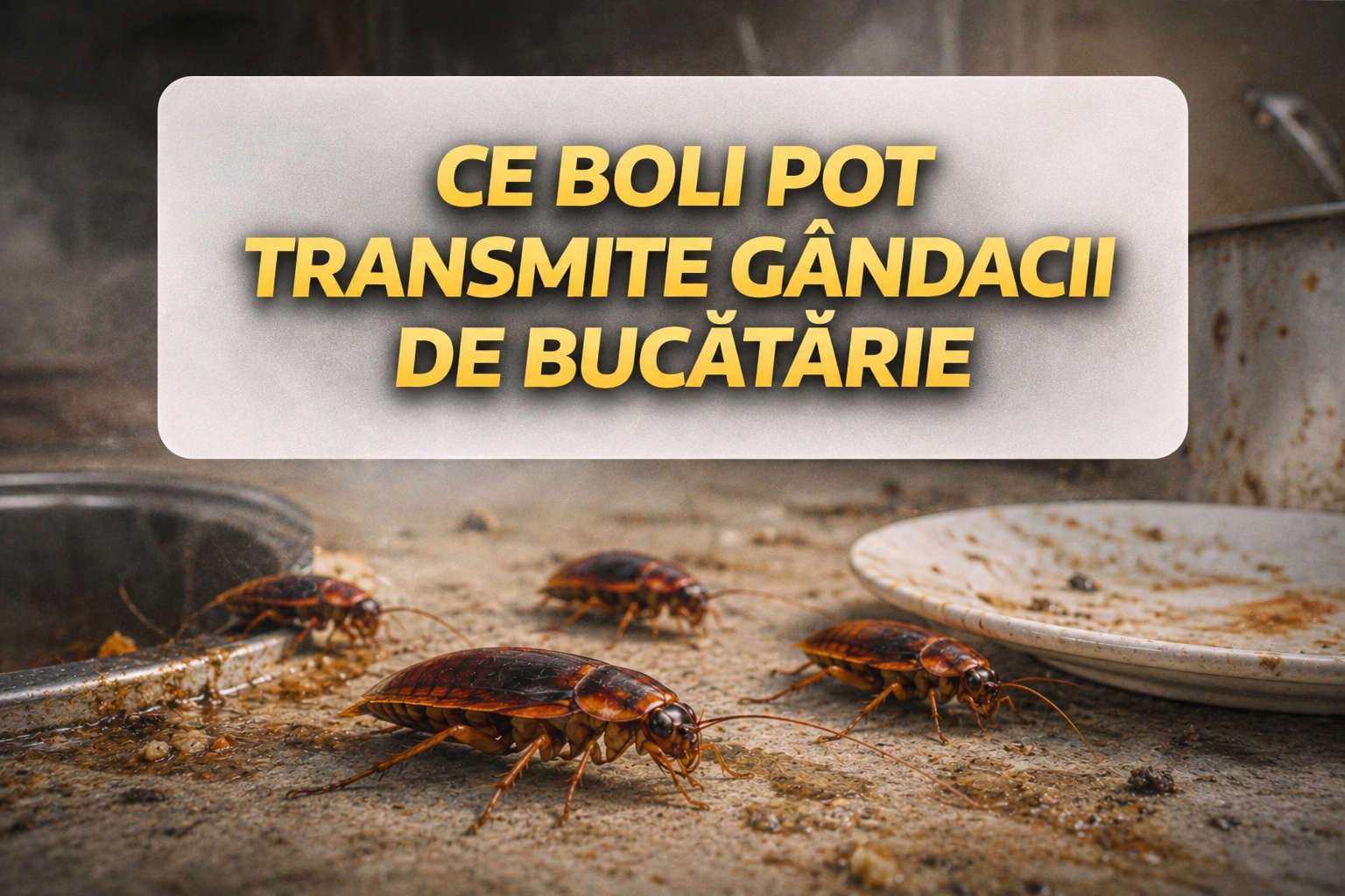 Ce boli pot transmite gândacii de bucătărie