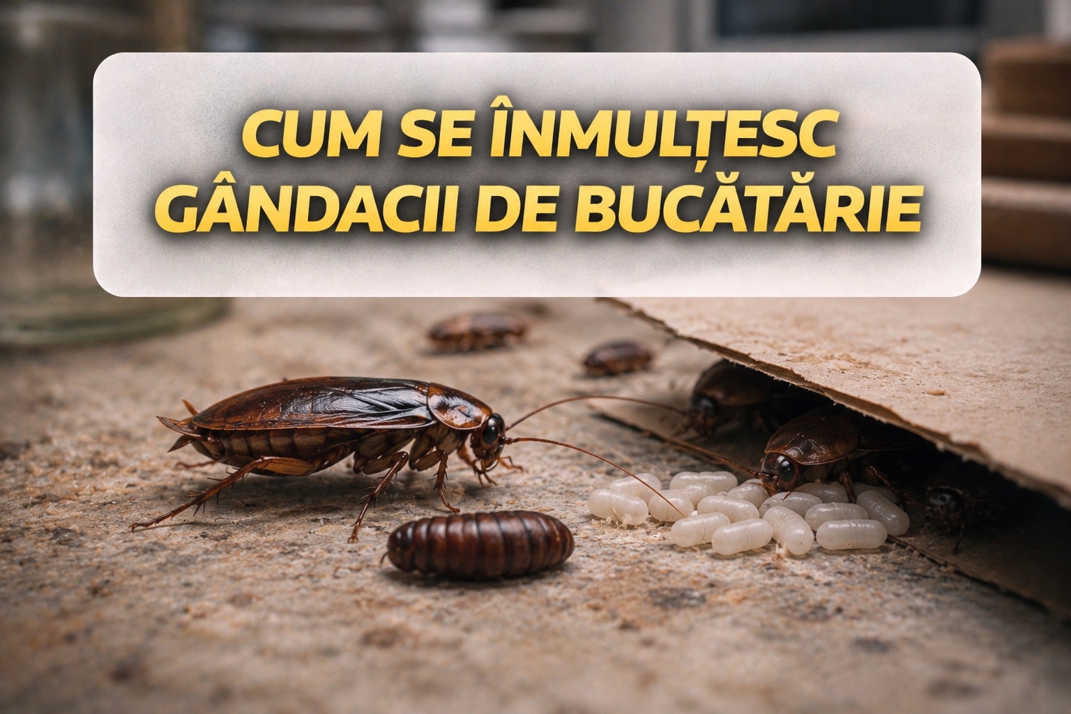 Cum se înmulțesc gândacii de bucătărie