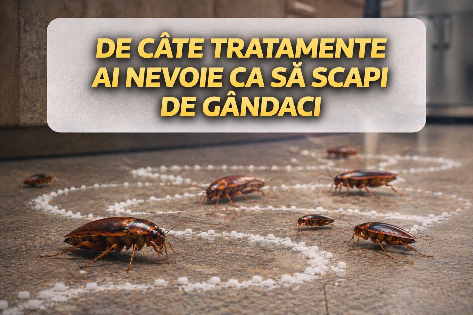 De câte tratamente ai nevoie ca să scapi de gândaci