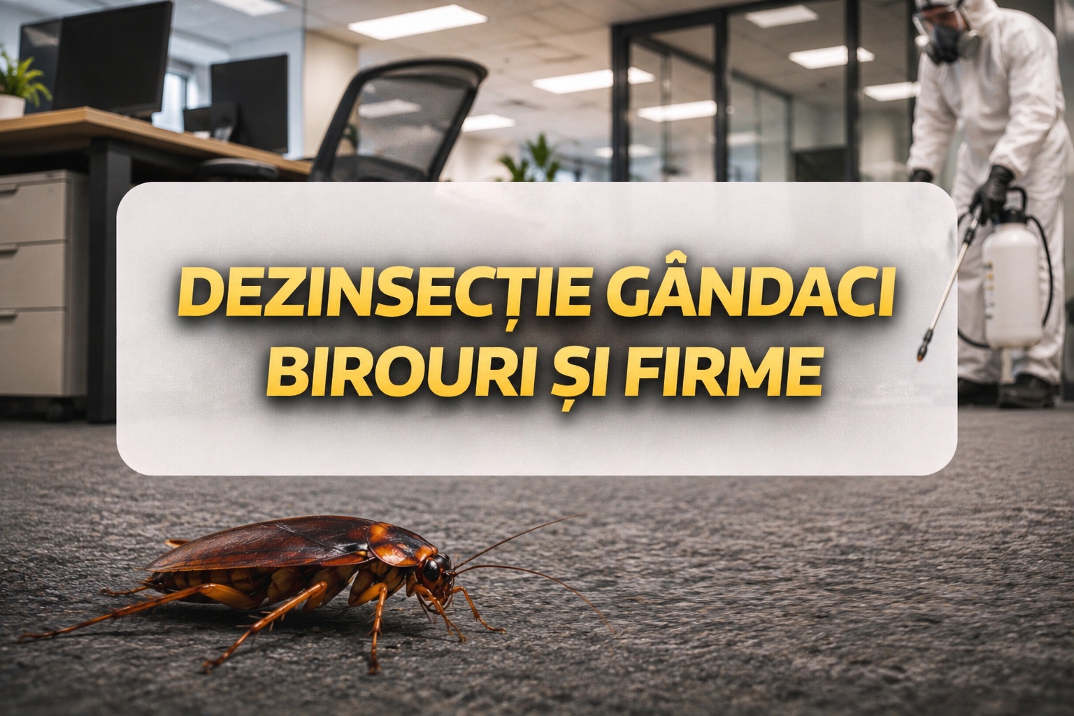 Dezinsecție gândaci birouri și firme