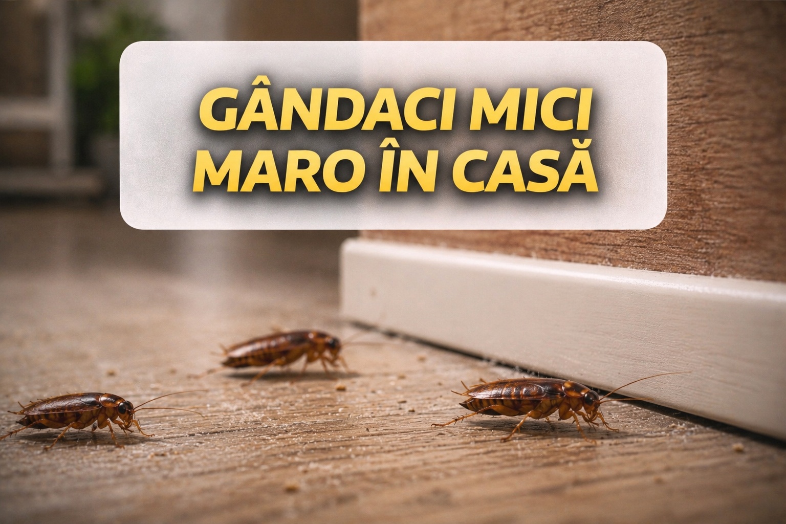 Gândaci mici maro în casă
